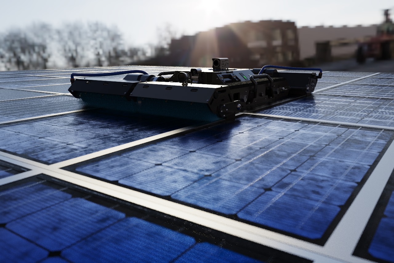SolBotX Autonomous Solar Panel Cleaning Robot