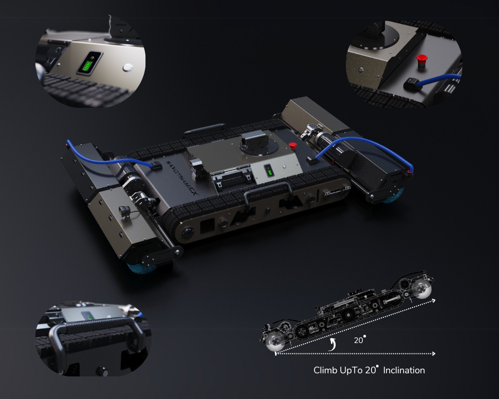 SolBotX Autonomous Solar Panel Cleaning Robot