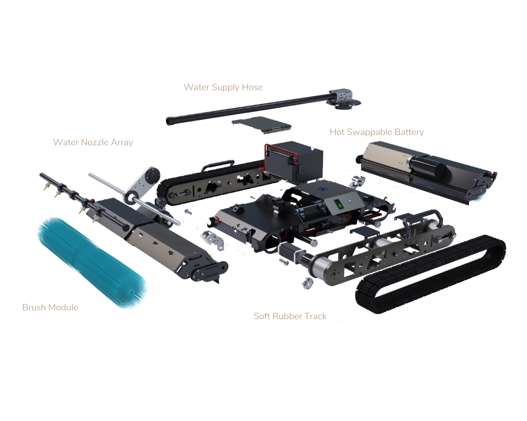SolBotX Autonomous Solar Panel Cleaning Robot
